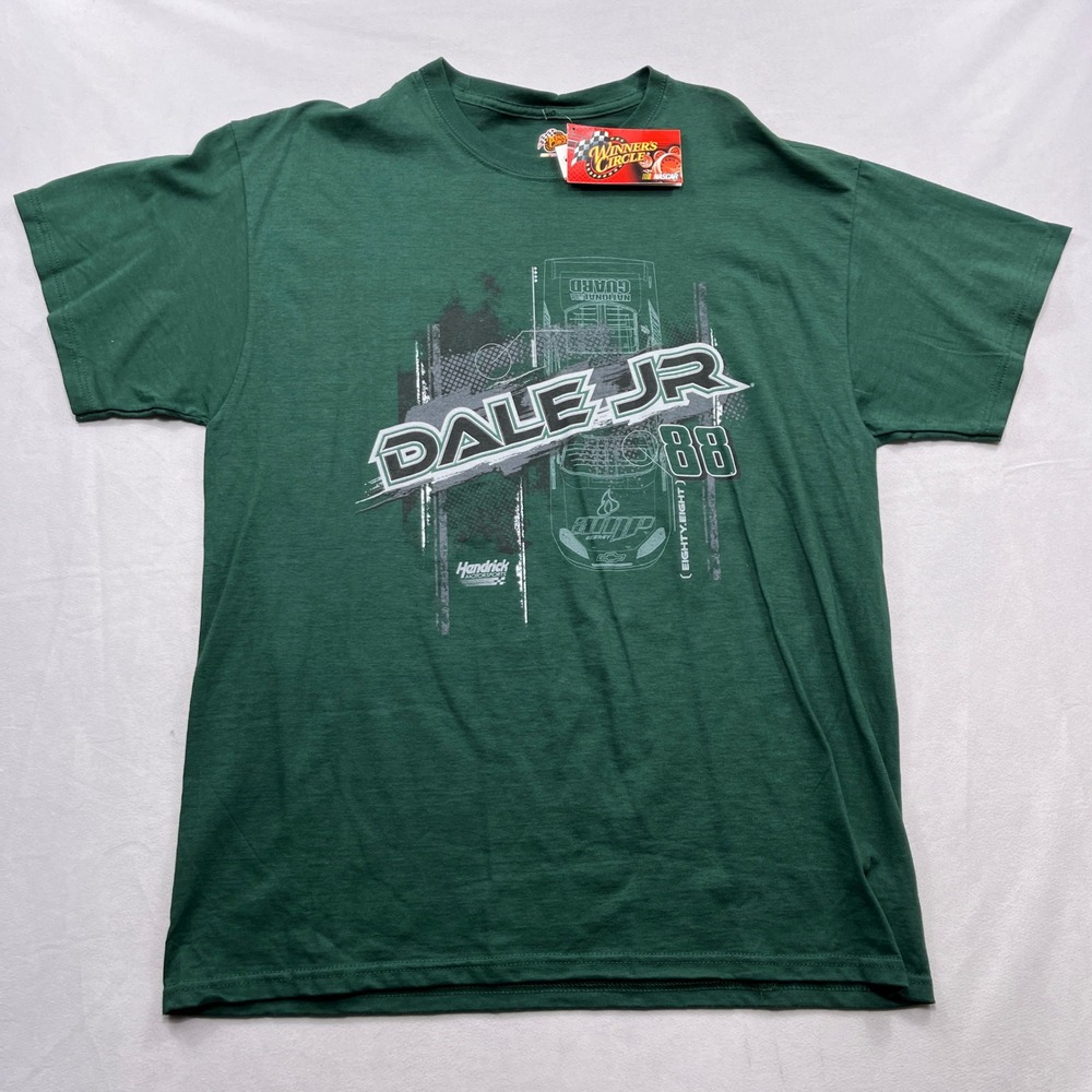 Winner's Circle T-Shirt NASCAR Dale Jr 88 2010 Sprint Cup Green Mens XL NWT